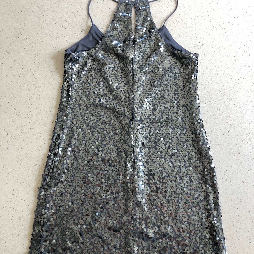 Express Grey/Silver Sequin Dress - Picture 2 of 2